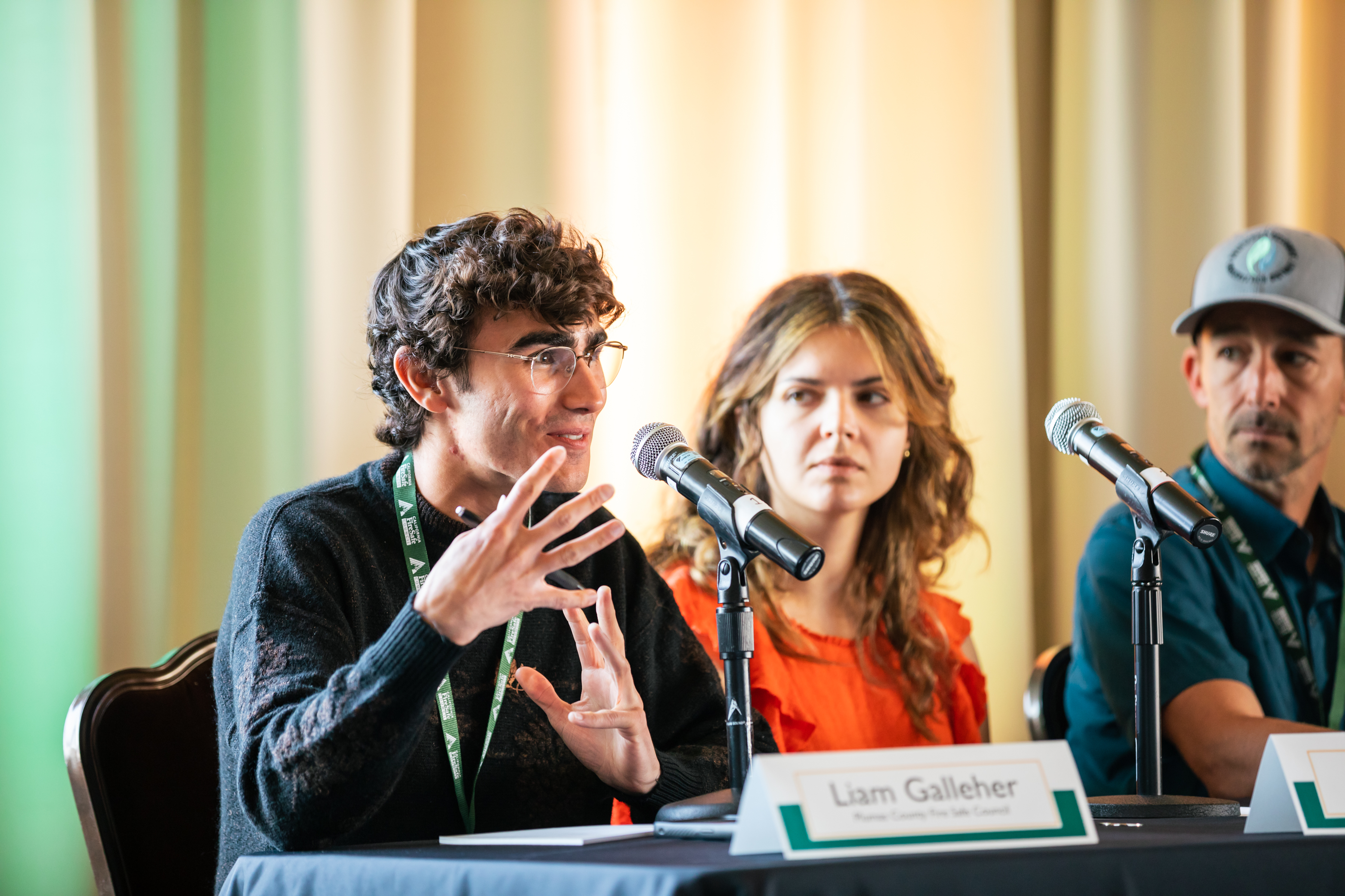 Liam speaking or presenting